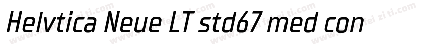 Helvtica Neue LT std67 med cond字体转换
